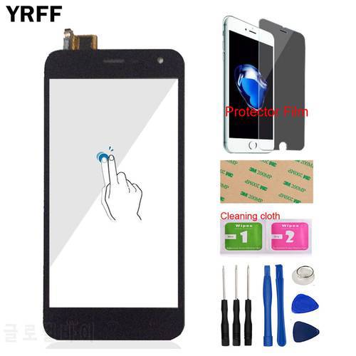 YRFF 5.0&39&39 Phone Mobile For Homtom HT3 / HT3 Pro Touch Screen Touch Digitizer Panel Front Glass Free Protector Film Adhesive