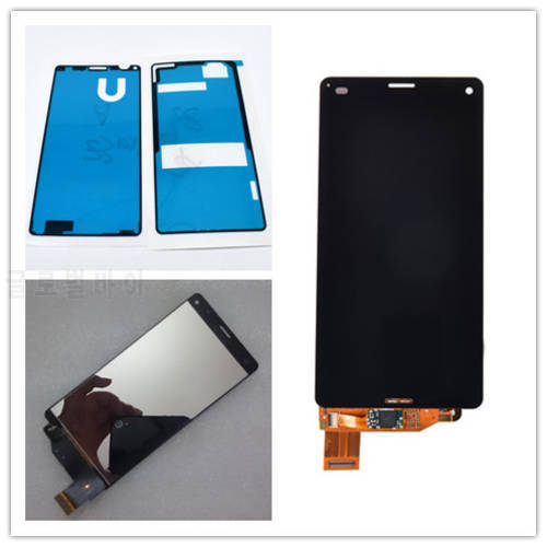 4.6&39&39white or Black For Sony Xperia Z3 Mini Compact D5803 D5833 LCD Display Touch Digitizer Screen Assembly+ Sticker