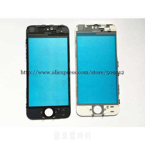 10pcs good Quality Outer Glass with Bezel Frame For 5 5c 5s 6 6s plus 7 7 plus Front Glass+frame lcd repair part