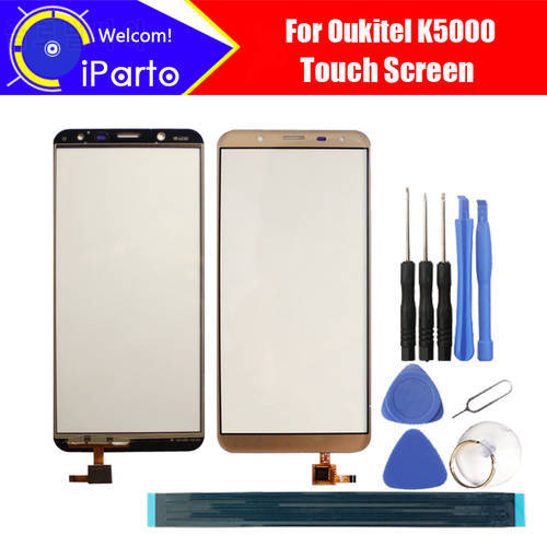 5.7 inch Oukitel K5000 Touch Screen Glass 100% Guarantee Original New Glass Panel Touch Screen For K5000 + tools+Adhesive