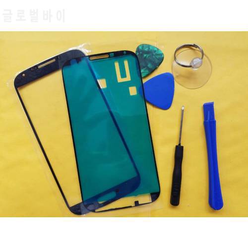 Replacement LCD Touch Screen Front Glass Outer Lens For Samsung S4 i9500 I9505 S4 Mini i9190 + Adhesive tools