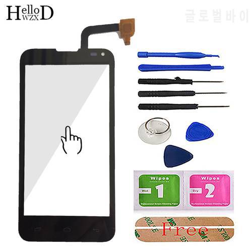 HighGlass TouchScreen For FLY IQ4415 4415 Touch Screen Front Glass Capacitive Digitizer Glass Sensor Parts + Tools Free Adhesive