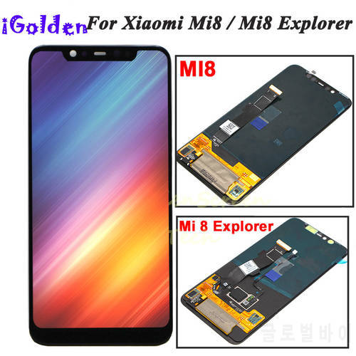 Amoled for Xiaomi Mi 8 LCD MI 8 Explorer Display Digitizer Assembly Touch Screen Replacement for Xiaomi Mi8 LCD Mi 8 SE LCD