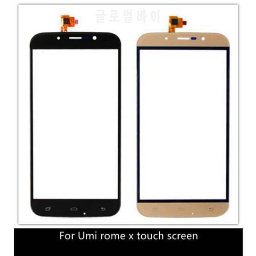 Original ROME X Touch Screen Touch Panel Glass For UMI ROME ROME X Cell phone 5.5 Inch Phone Repair Free ship + tracking numbe