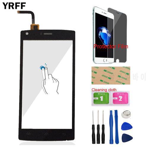 5.0&39&39 For Doogee X5 Max Touch Screen For Doogee X5 Max Pro Touch Digitizer Panel Front Glass Sensor Tool Protector Film Adhesive