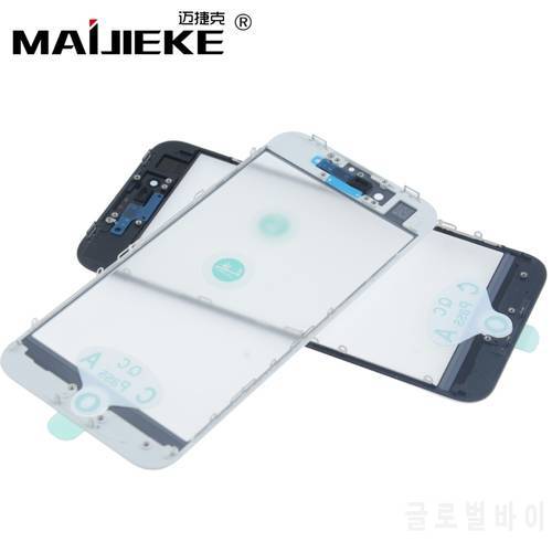 MAIJIEKE Top AAA+ Cold Press 3 in 1 Front Outer Glass Lens With Frame&OCA for iphone 8 7 6s plus 6 5 5s 5c Glass Refurbish Parts