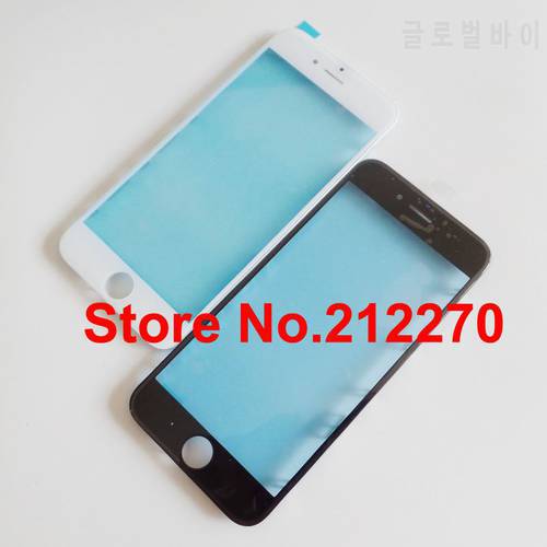 YUYOND 50pcs/lot High Quality New Front Outer Screen Glass Lens + Frame Replacement For iPhone 6S 4.7