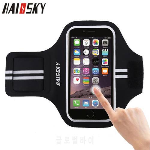 HAISSKY Universal Sports Running Armband Case For iPhone X XS 6s 7 8 5 5s SE Arm Band On Hnad Case For Samsung Xiaomi Huawei