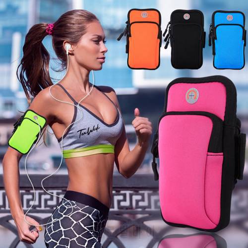 Armband Sport Case For LG HTC Alcatel Universal waterproof Cell Phone holder Running Fitness Sport Bag on hand