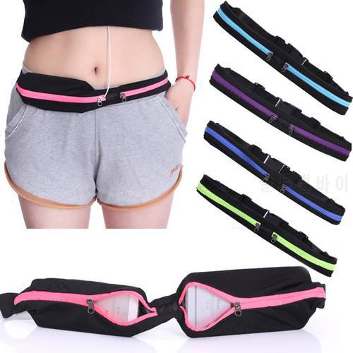 Sports Running Waist Bag Armband Outdoor Sweatproof Reflective Waist Belt Fitness Workout Runner Belt Dual Pouch Bag Arm band