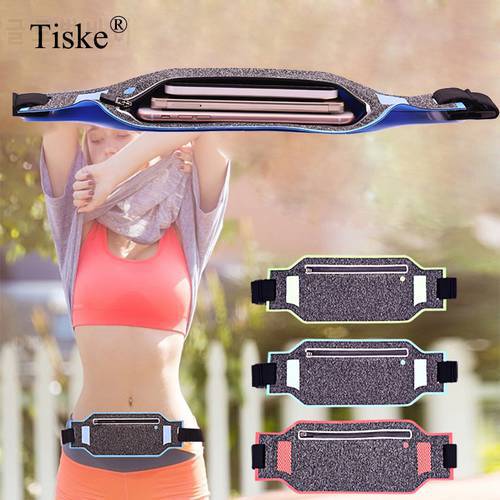 New Slim Waterproof Sport GYM Running Waist Belt Pack Cell Phone Case Bag 6.0 inch Armband For iPhone X 8 7 5 6 6s 7 Plus Holder