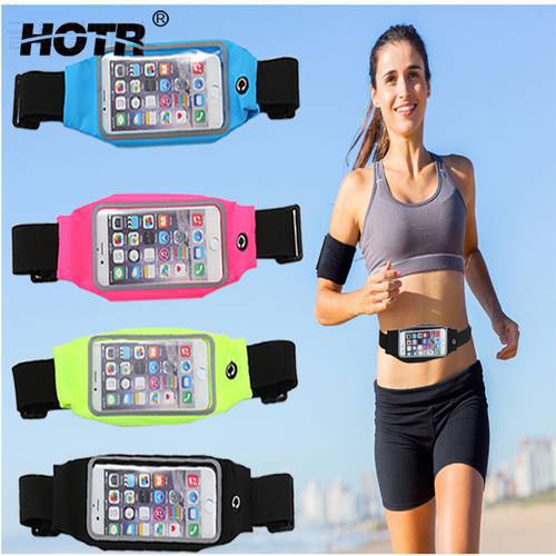 Gym Running Waist Bag Armband Waterproof Phone Holder Case For iphone X 8 7 7 plus 6 5 Outdoor Sport Jogging Belt Belly Bag