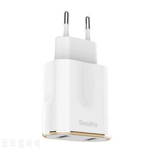 SooPii Mobile Phone EU / US Charger Plug Travel Wall Charger Adapter For iPhone iPad Samsung Xiaomi Phone Charger