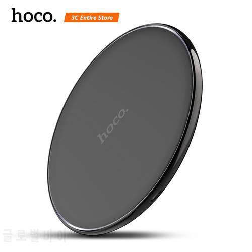HOCO original Qi Wireless Charger Desktop Wireless Charging Pad For iPhone XR Xs Max X 8 for Samsung Galaxy S9 S8 xiaomi mix2s