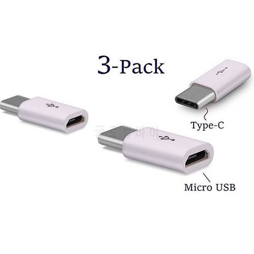 3PCS USB C Type-C Adapters for Xiaomi Mi8 mi A1 A2 Mi9 Samsung Galaxy S8 Plus S10 Note 8 9 S9 OnePlus 5 7 3T 5T 6 6T Accessories