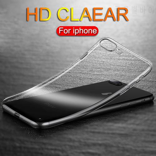 Ultra thin Clear Transparent TPU Silicone Case For iPhone XS MAX XR 6 7 6S 5 Plus Protect Rubber Phone Case For iPhone 8 7 Plus