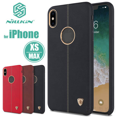 for iPhone XS Max Case Nillkin Englon Phone Leather Case for iPhoneXS Luxury Back Cover for iPhone XS Max XR X Nilkin Phone Case