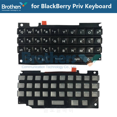 Keypad for BlackBerry Priv Keyboard Button for BlackBerry Priv Repair Part Phone Replacement Parts Black 1pcs AAA Original Top