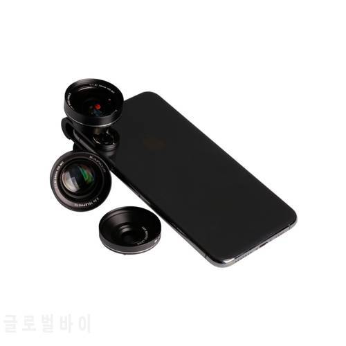 Kapkur phone lens , 3 in 1 kit , HD 4K mobile lens for Xiaomi and other smartphones