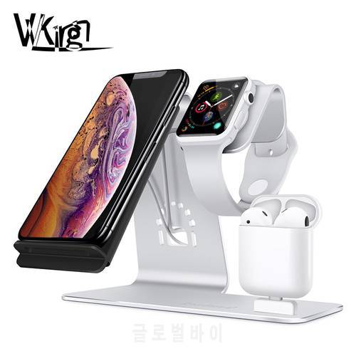 VVKing 3 in 1 Wireless Charger For iPhone X XS XR 8 Plus Fast Charging For Samsung S9 S8 Note8 For Apple watch For Airpods 2019