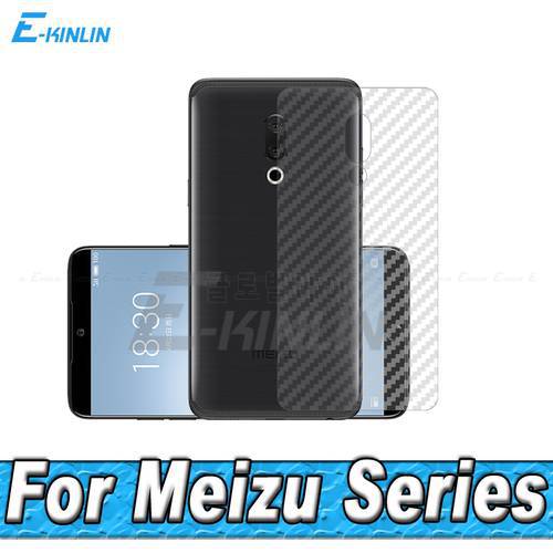 5pcs 3D Carbon Fiber Rear Screen Protector For MeiZu 18s 18 16 16T 16th Pro Plus Back Cover Film No Tempered Glass