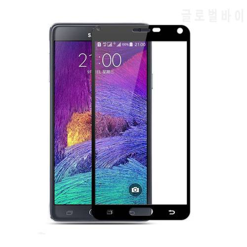 3D Tempered Glass For Samsung Galaxy Note 4 Full Cover 9H Protective film Explosion-proof Screen Protector For N9100 N910F