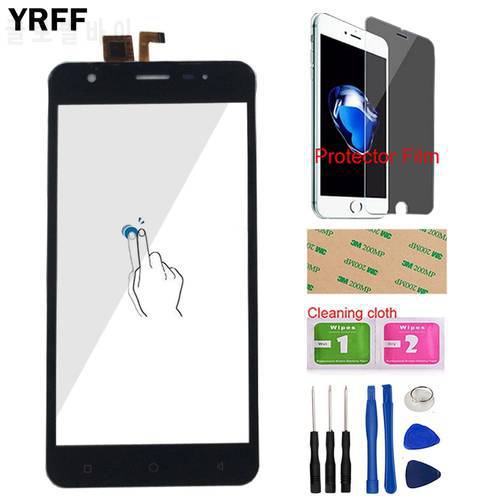 5&39&39 Mobile Touch Screen Panel Sensor For Vertex Impress Eagle 3G Touchscreen Front Glass Digitizer TouchPad Tools Protector Film