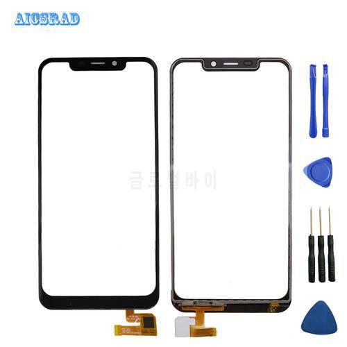 Touch Screen Glass For Oukitel C12 / C12 PRO Touch Screen Panel Digitizer Front Glass Lens Sensor Mobile Phone Tools Accessories