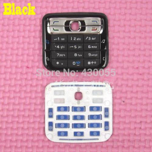 Black New Ymitn Original Housing Main Home Function Keyboards Keypads Cover Case For Nokia N73, Free Shipping