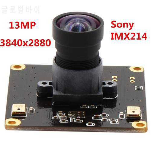 13MP USB Camera Module 3840x2880 No distortion Industrial USB Web Camera Module for Linux Windows Mac Android