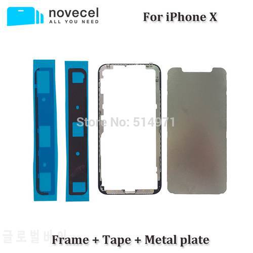 5pcs/Lot Top Quality ORI Front Bezel Frame with Adhesive Tape for iPhone X Xs 11 12 Pro Max LCD Middle Frame for iPhone XR 11