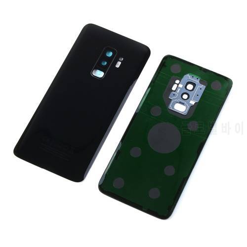 For Samsung Galaxy S9 G960 G960F S9+ S9 Plus G965 G965F Housing Battery Glass Back Cover+Camera Lens Cover+Sticker
