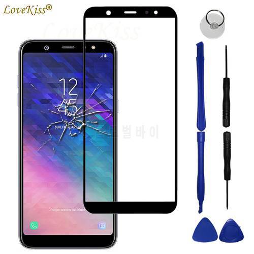 A6 A6+ 2018 Touchscreen Front Panel For Samsung Galaxy A6 Plus A6Plus 2018 A600 A605 Touch Screen Sensor LCD Display Glass Cover
