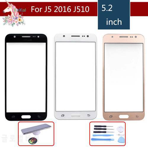 TouchScreen For Samsung Galaxy J5 2016 J510 J510F J510FN J510M J510H SM-J510F Touch Screen Front Panel Glass Lens Outer LCD