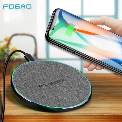 FDGAO Fast Charging 15W Wireless Charger Stand For iPhone 14 13 12 11 Pro XS XR X 8 Quick Charge Type C For Samsung S22 S21 S20