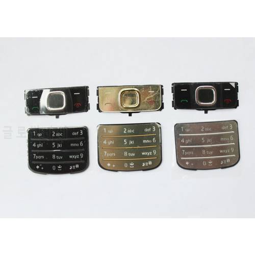 10 sets Black/Silvery/Gold New Housing Home Main Function Buttons Keypads Keyboards Cover Case For Nokia 6700c 6700 , Free Ship
