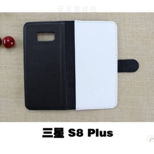 2D Sublimation Blank Flip Leather Case Cover for Samsung galaxy S8 S9 S10 S20 plus with Magnet and card holders 50pcs