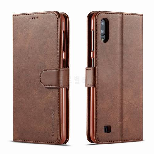 Cover Case For Samsung Galaxy A10 Cases Magnetic Flip Luxury Plain Vintage Flip Wallet Leather Phone Bags For Samsung A 10 Coque