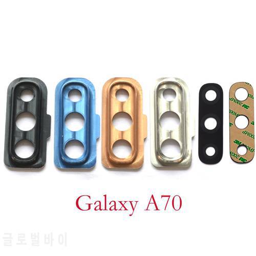 Back Rear Camera Lens Glass Cover Ring with lens for Samsung Galaxy A50 A70 2019 A505F A505 FN/DS A705F A705 FN/DS replacement