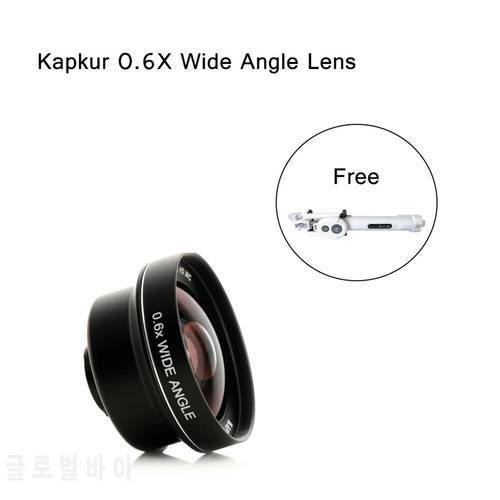 Kapkur phone lens , 0.6X HD 4K from 74 Degree to 104 Degree wide angle Lens , for iPhone Series phone