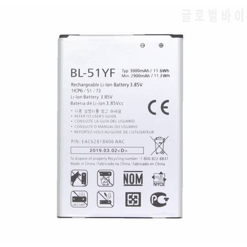 1x 3000mAh Replacement Battery for LG G4 BL-51YF H815 H811 H810 VS986 VS999 US991 LS991 F500 G Stylo F500 F500S F500L F500K