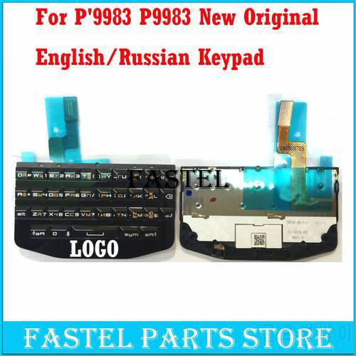 For BlackBerry Porsche Design P&399983 P9983 original New Mobile Phone Housing English / Russian Keypad Cover Keyboard Case
