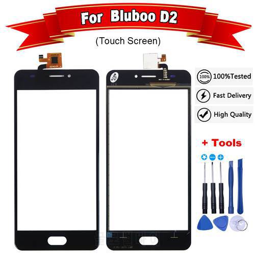 5.2 inch for Bluboo D2 Touch Screen Digitizer Front Glass Panel Outer Lens Sensor Touch pad For D2 Touch screen Free Tools