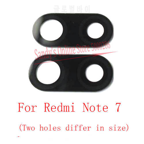 2PCS New Rear Back Camera Glass Lens For Xiaomi Redmi Note 7 Note7 Main Back Camera Lens Glass With Adhesive Replacement Parts