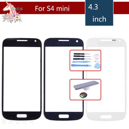 High Quality For Samsung Galaxy S4 mini i9190 i9195 i9192 Front Outer Glass Lens Touch Screen Panel Replacement