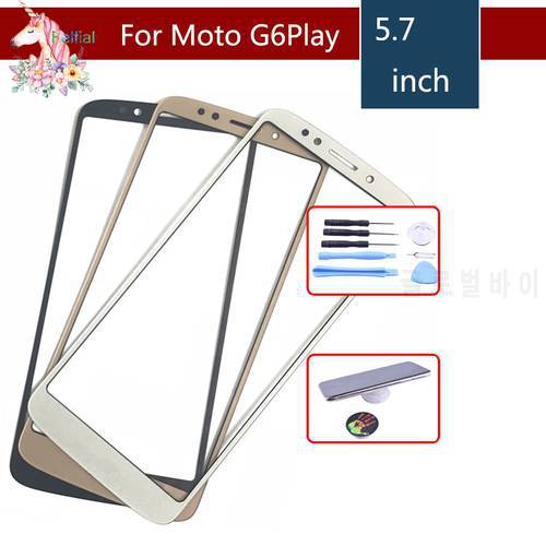 G6Play For Motorola G6 Play XT1922 XT1922-3 XT1922-4 Touch Screen Front Outer Glass Panel Lens NO LCD Display Digitizer 5.7