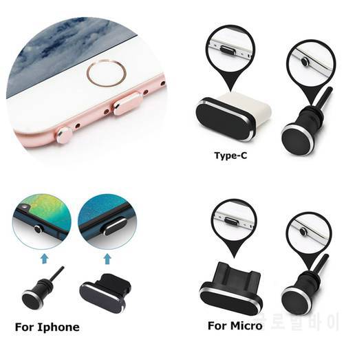 Dust Plug Set Type C Micro for Iphone 12 11 Pro XR XS X 8 7 6S 5 Mobile Phone Accessories Jack for Android Samsung Xiaomi Huawei