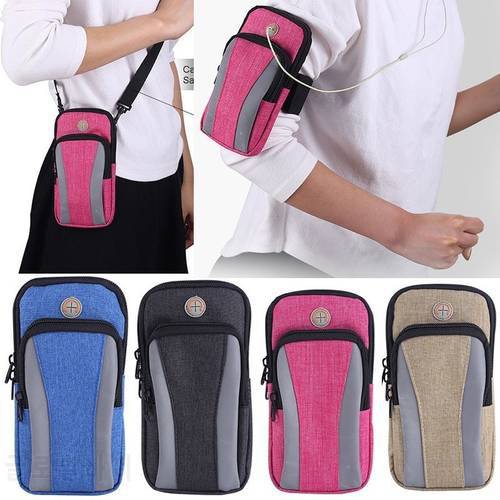 For 6 inch Mobile Phone Arm Band Hand Holder Case Gym Outdoor Sport Running Armband Bag For iphone on hand shoulder arm pouch