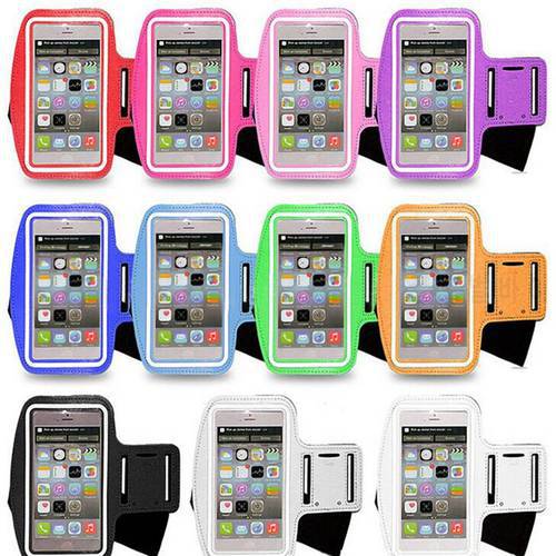 100pcs/lot Sports Armband Case for iPhone 6 7 8 Plus X Sport GYM Armband Jogging Running Arm band phone case