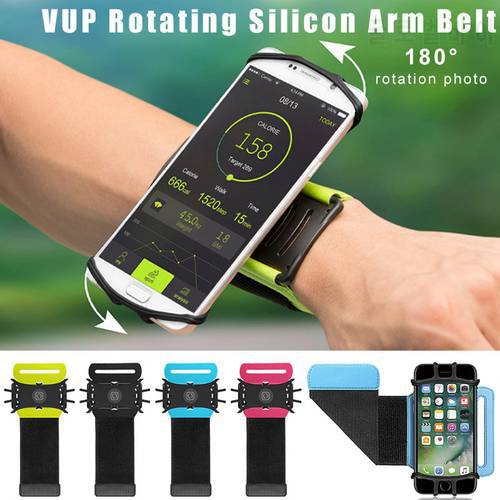 VUP Cell Phone Armband for Workout Biking Walking Adjustable Running Armand with Key Holder EM88